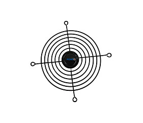 Tela Metálica Para Cooler 120MM x 120MM Preta Com Protetor