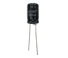 Capacitor Eletrolítico 1000uF x 16V