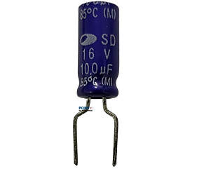 Capacitor Eletrolitico 100uF x 16 RD 85º Samwha