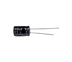 Capacitor Eletrolítico 100uF x 63V RD 105º Hyncdz