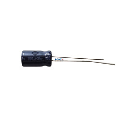 Capacitor Eletrolítico 100uF x 35V RD 85º Cosonic