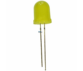 Led 10MM Amarelo Difuso 