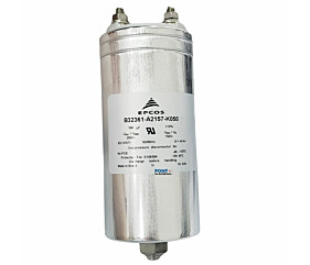 Capacitor Polipropileno 150uF x 250V 50/60Hz Alumínio Com Parafuso de Fixação Epcos