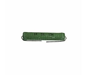 Resistor 1R 15W 5% Axial Verde 1