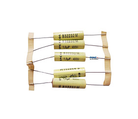 Capacitor Poliéster 1uF x 400V Axial Série B32232M Epcos 
