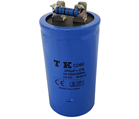 Capacitor Polipropileno 200uF x 220-250Vac 50/60Hz CD60 TK