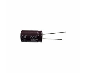Capacitor Eletrolítico 220uF x 100V RD 105° Secon 1