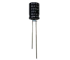 Capacitor Eletrolítico 220uF x 25V