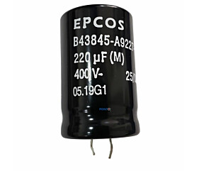 Capacitor Eletrolitico 220uF x 400V RD 85º Snapin Epcos