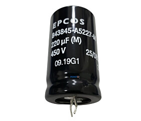 Capacitor Eletrolítico 220uF x 450V RD 85º Snapin Epcos