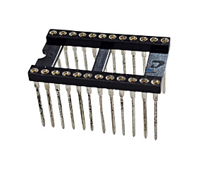 Soquete 24 Pinos Torneado Prateado Celis