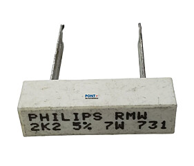 Resistor 2K2 7W 5% Radial Porcelana