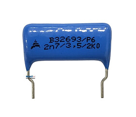 Capacitor Poliéster 2K7 X 2KV B32693 = 2N7/3,5/2K0