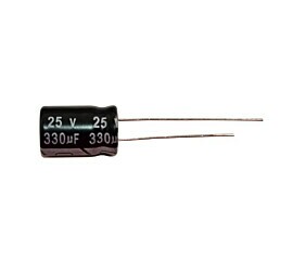Capacitor Eletrolitico 330uF x 25V RD 105º Ketuo