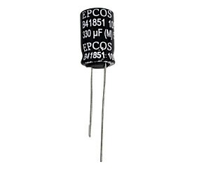 Capacitor Eletrolítico 330uF x 50V RD 105º B41851 Epcos