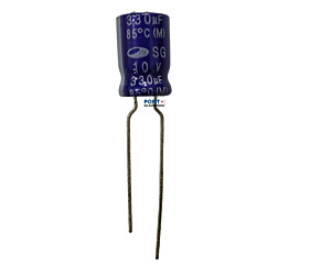 Capacitor Eletrolítico 330uF x 10V