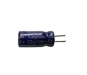 Capacitor Eletrolítico 33uF x 16V