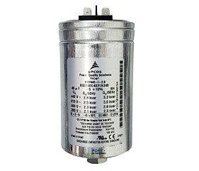 Capacitor Polipropileno 3,34Kvar x 440V 46uF Alumínio Com Parafuso de Fixação Epcos
