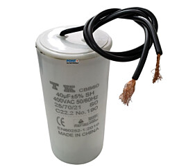 Capacitor Polipropileno 40uF x 400Vac 50/60Hz CBB60 TK
