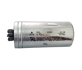Capacitor Polipropileno 40uF x 400Vac 50/60Hz Alumínio Faston Epcos