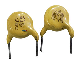 Capacitor Ceramico 470PF = NS471 5D 560-2 565-1LL2Y Y Amarelo