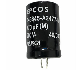 Capacitor Eletrolítico 470uF x 200V