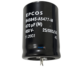 Capacitor Eletrolítico 470uF x 450V RD 85º Snapin Epcos