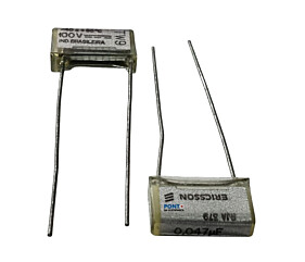 Capacitor Poliéster 47K X 100V Ericsson = 0,045UF 40A85º 100V