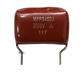 Capacitor Poliéster 4K5 X 2KV = MPPS452J2000V