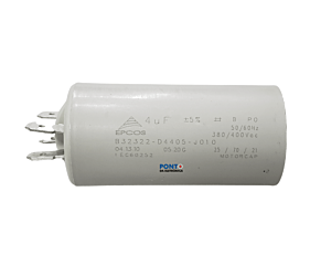 Capacitor Polipropileno 4uF x 380V / 400V 50/60Hz Plástico Faston Epcos