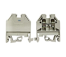 Bloco de Terminais Montado em Trilho WK2,5/U Din 2 Posições 24Awg 12Awg 2,5mm² Parafuso 57.503.0055.0 Wieland