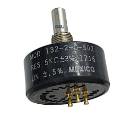 Potenciômetro 5K Linear Modelo 132-2-0-502-3%
