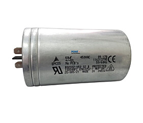 Capacitor Polipropileno 60uF x 450Vac 50/60Hz Alumínio Faston Epcos