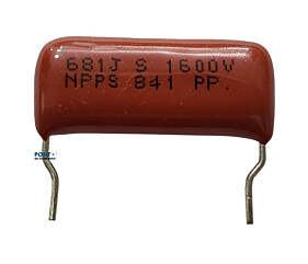 Capacitor Poliester 680PF X 1K6 = 681J S1600V