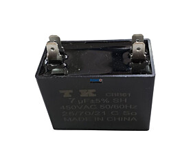 Capacitor Polipropileno 7uF x 450Vac 50/60Hz Faston CBB61 TK