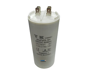 Capacitor Polipropileno 80uF x 450Vac 50/60Hz Plástico Faston CBB60 TK