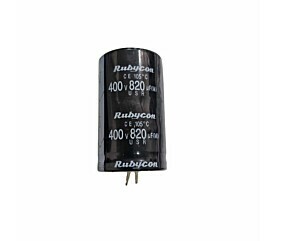 Capacitor Eletrolítico 820uF x 400V 105º Snapin Rubycon 1