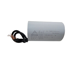 Capacitor Polipropileno 8uF x 380V / 400Vac Plástico Fio