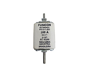 Fusível 200A 500V 120kA NH-01 gL/gG Retardado IEC60269 Fusicon FR1311-200