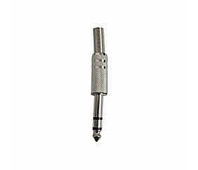 Conector Plug P10 Metálico Estéreo 1