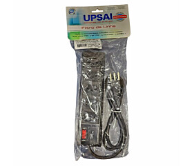 Filtro de Linha 5 Tomadas Com Mini Disjuntor Upsai 1
