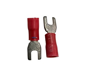 Terminal Forquilha Isolado Vermelho 1.5-5 05-10