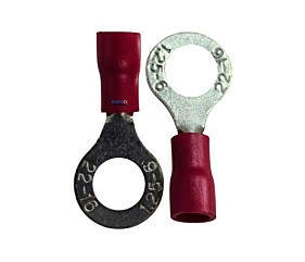 Terminal Olhal 1.25-6 22-16 Isolado Vermelho