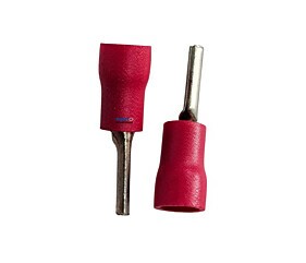 Terminal Pino Médio Vermelho Para Cabo PTV1,25-10