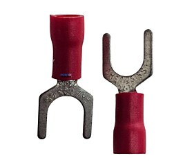 Terminal Forquilha CHS1.25-6S Vermelho Isolado