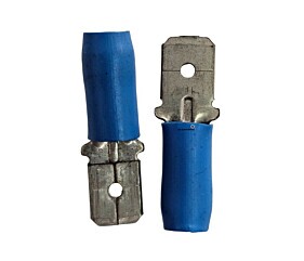 Terminal Pré Isolado Macho Azul 16-14Awg