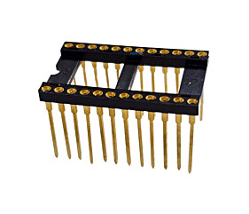 Soquete 24 Pinos Torneado Dourado Celis