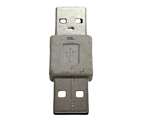 Conector Adaptador Emenda Usb Fêmea x Usb Fêmea Branco