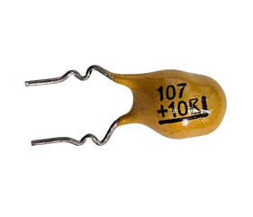 Capacitor Tântalo 100MF x 10V = 107 +10K Kemet