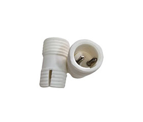 Conector Cabo de Energia Para Mangueira Led 2 Pinos Redondo